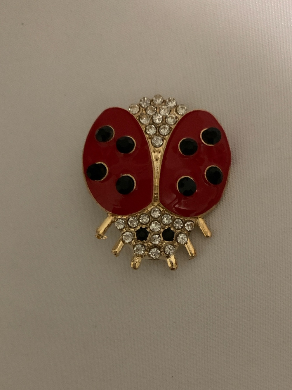 Crystal Red Ladybug Brooch Pin - Women's Jewelry